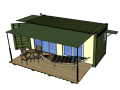 小型集装箱住宅建筑模型设计