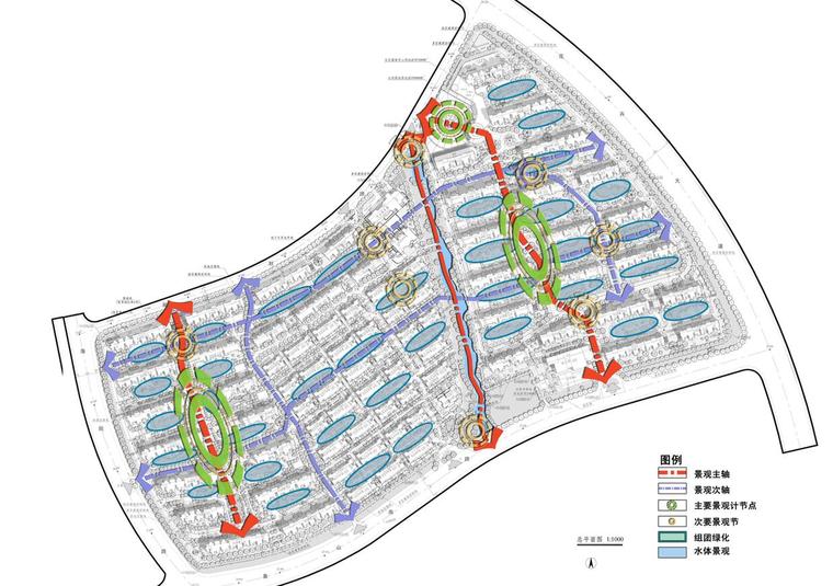 [江苏]欧式风格大型住宅建筑方案设计-景观分析