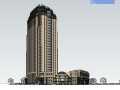[湖北]知名地产金域蓝湾酒店建筑模型设计