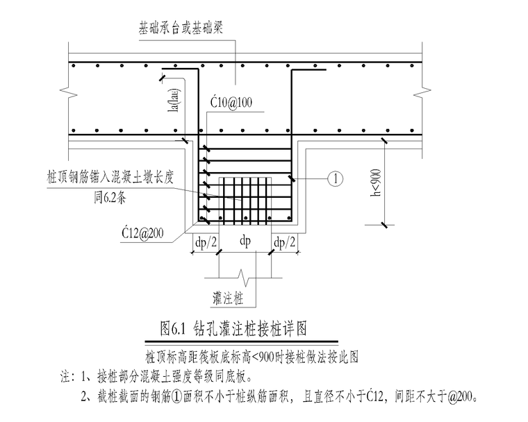 钻孔灌注桩接桩详图