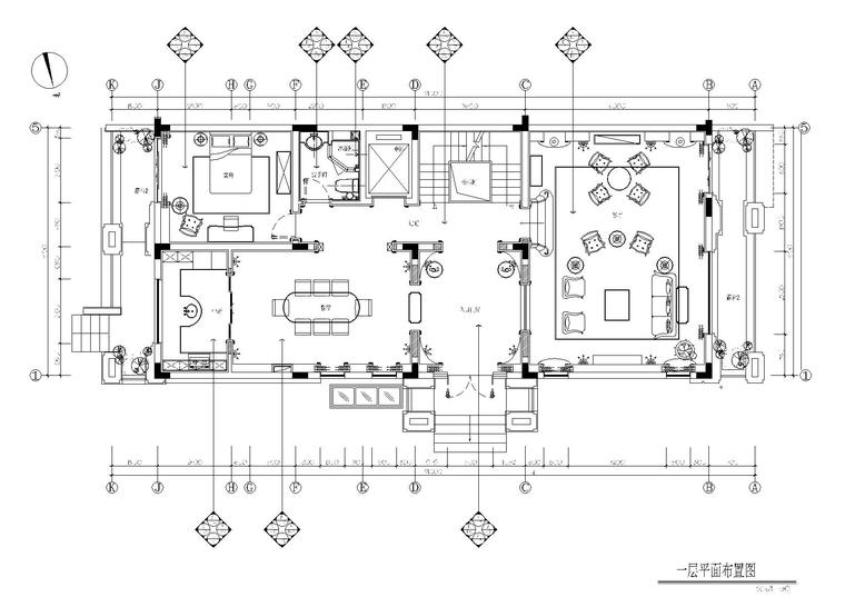 样板间案例cad资料下载-长沙梅溪湖壹号别墅法式样板间施工图+实景