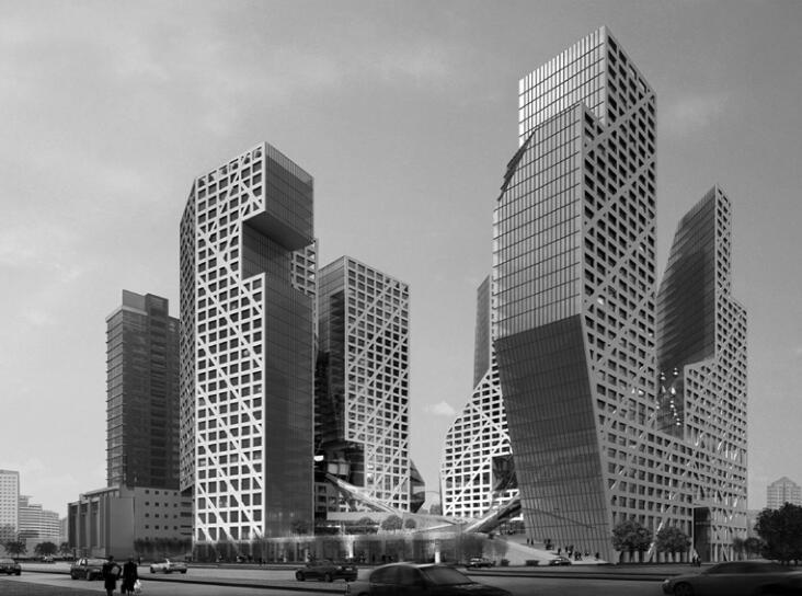 重庆来福士广场空中连廊资料下载-成都来福士广场结构总体设计