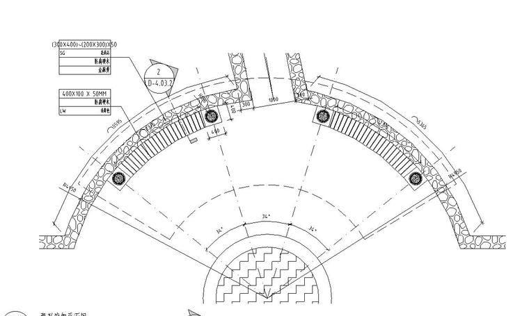 正方形廊架施工图详图资料下载-景观细部施工图|廊架二详图设计