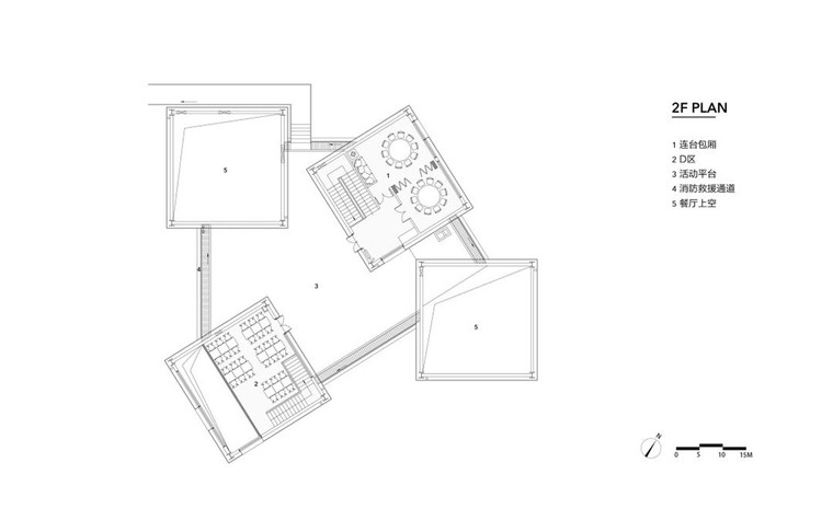 浙江工厂建筑-50-餐厅二层平面_©gad_·_line__studio