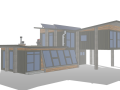 小型集装箱别墅建筑模型设计