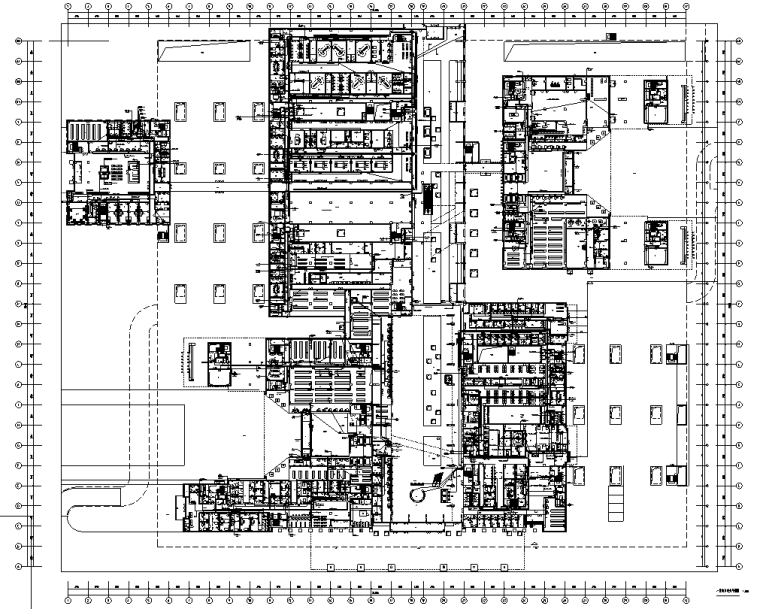 西藏医院新建综合楼电气施工图（含弱电）-首层电力平面图