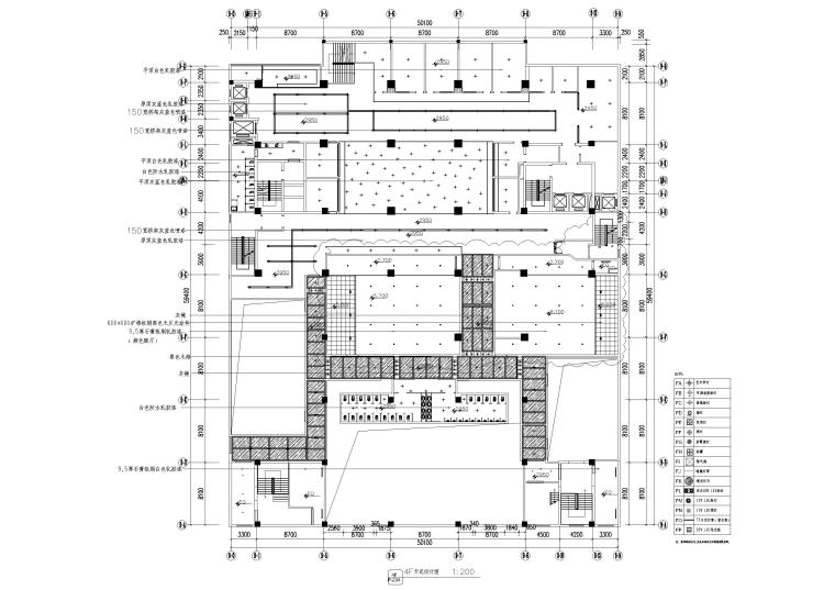 [新疆]乌鲁木齐美亚巨幕影城施工图+实景图-天花布置图