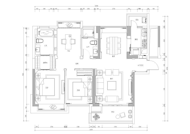 美地花园城样板房资料下载-[深圳]东部现代城花园样板房施工图+3D文件