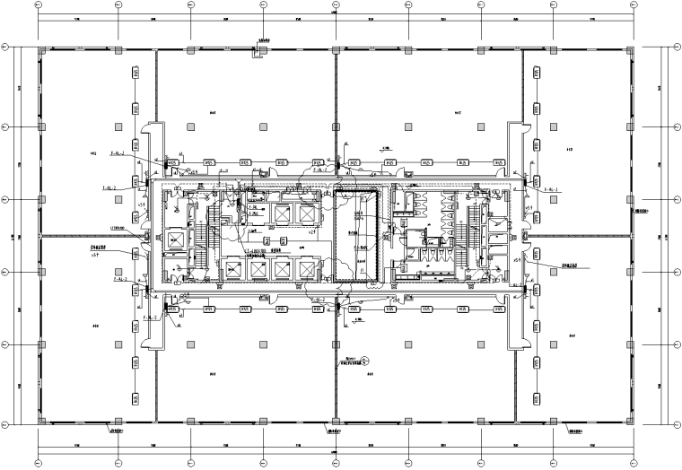 产业园区办公楼建筑施工图资料下载-广州某产业园研发办公楼电气全套施工图