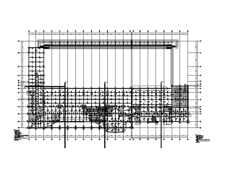 工字钢幕墙资料下载-框架结构射击馆结构施工图薄腹工字钢梁屋盖