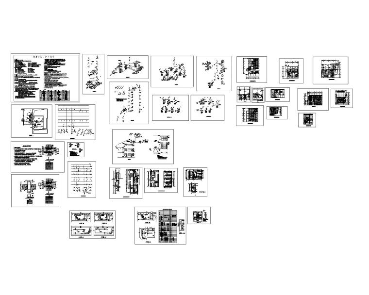 图书馆给排水全套设计施工图-总缩略图
