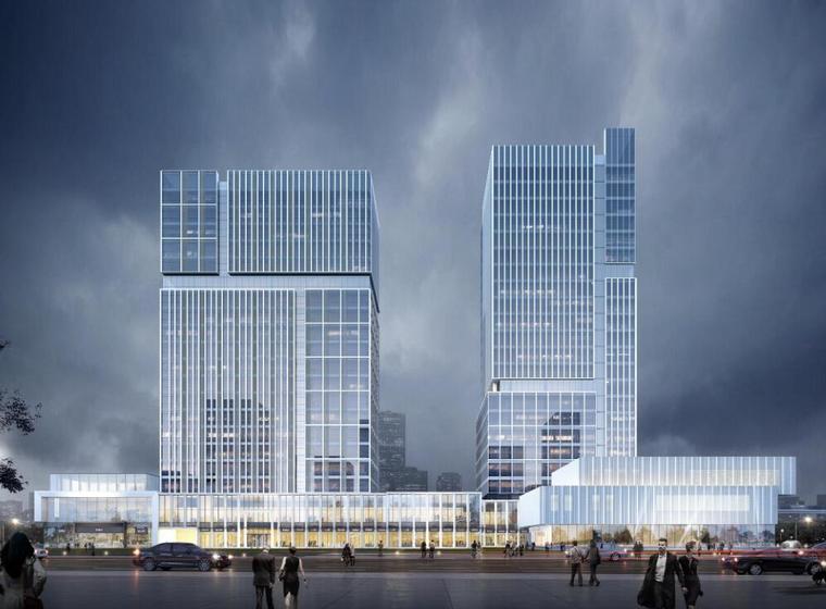 公建塔楼造型效果图