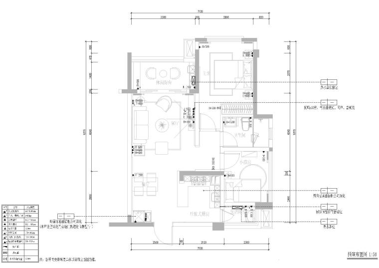 [广东]华日·城市理想样板房施工图+3d模型-插座布置图