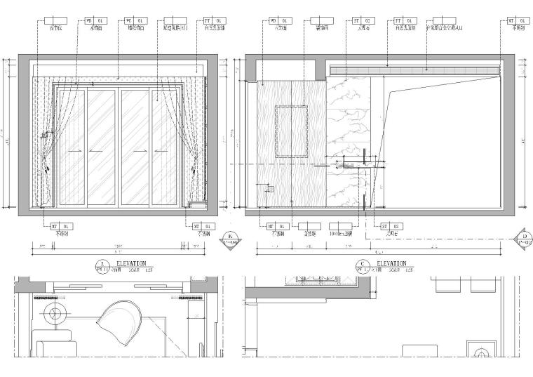 [广东]华日·城市理想样板房施工图+3d模型-立面图