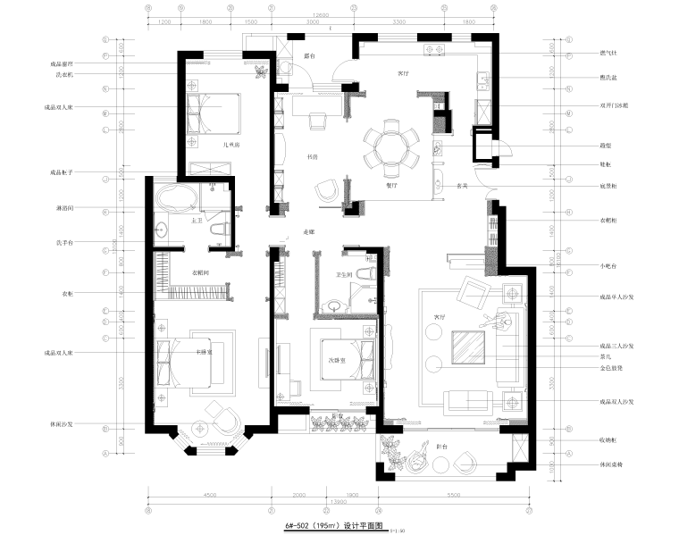 雷神山施工图纸资料下载-[山东]泰安国山豪华大宅设计施工图+实景图