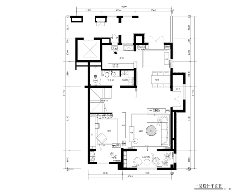 济南施工资料资料下载-[山东]济南建邦样板间上跃户型施工图+实景