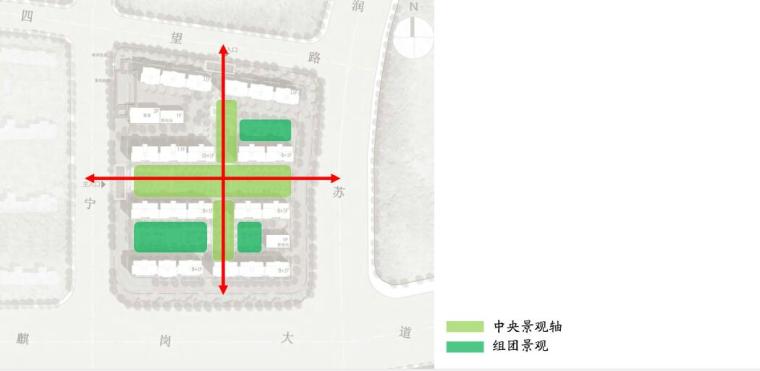 [江苏]阳光城南京小高层洋房住宅建筑方案-景观分析