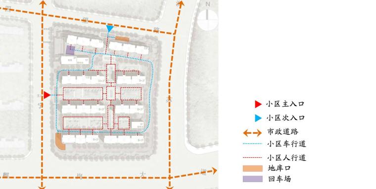 [江苏]阳光城南京小高层洋房住宅建筑方案-交通分析