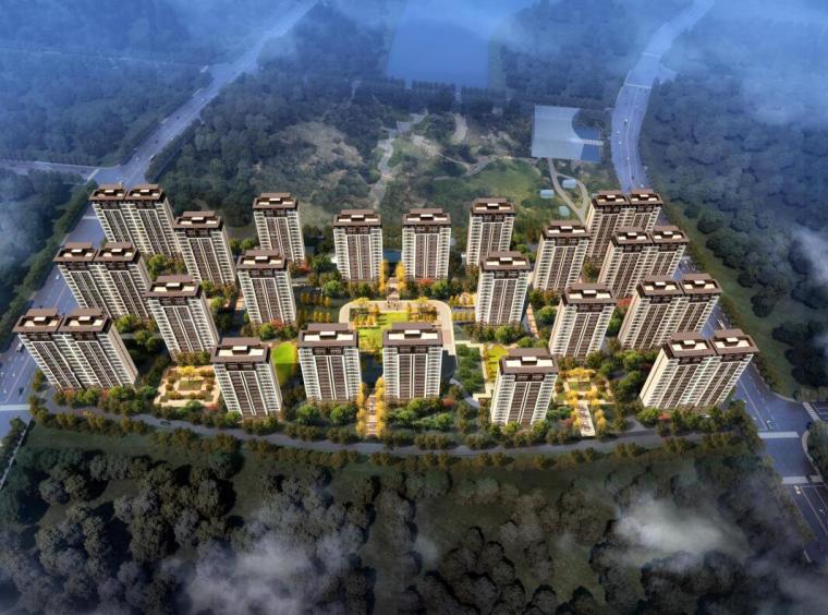陕西省建筑项目资料下载-​[陕西]新中式风格万达城住宅建筑方案文本