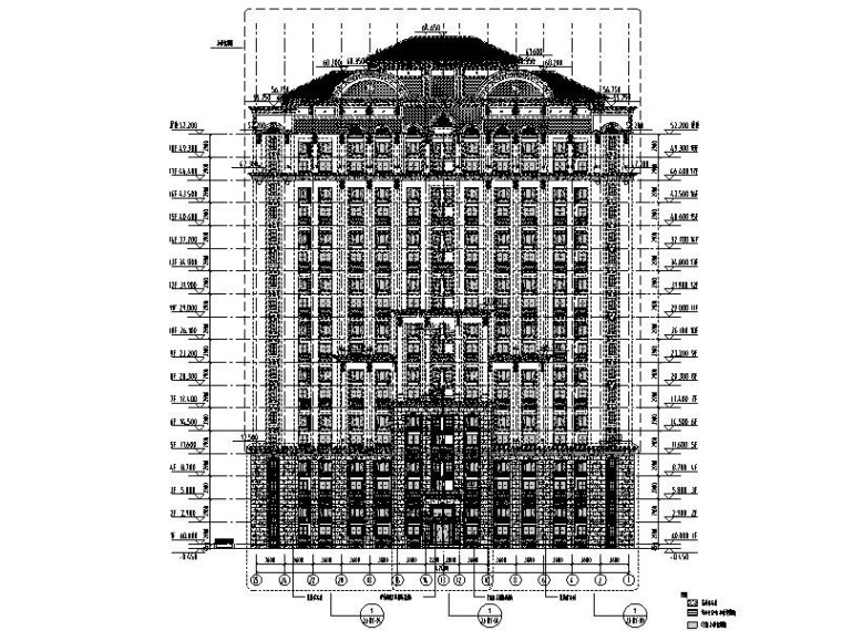 景观柱石材施工图资料下载-高层住宅楼石材幕墙结构施工图2011