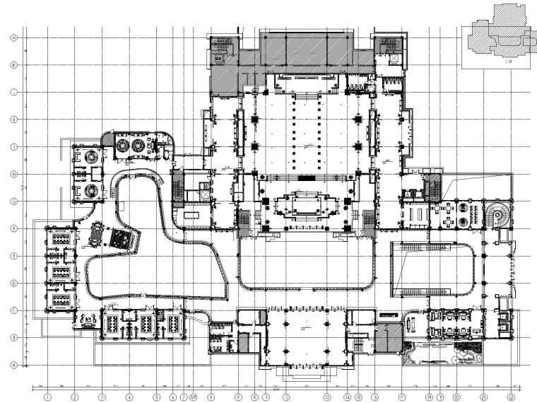 汉文化图案CAD资料下载-[陕西]HKG-汉中汉文化博览园室内装修施工图