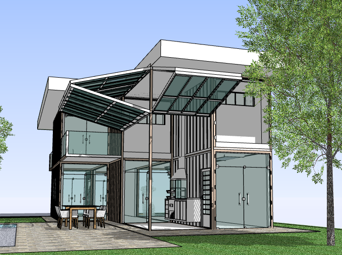 集装箱住宅建筑su模型4