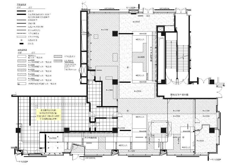 [上海]大龍發记·港式海鲜饭店全套施工资料-地面铺装图