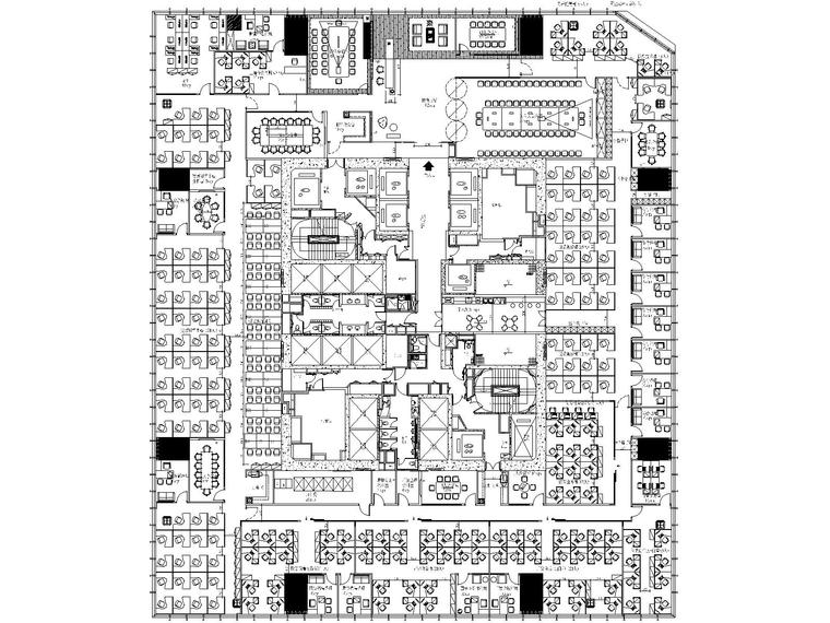 办公室装修空调施工图资料下载-[上海]广发证券上海国金16楼办公室施工图