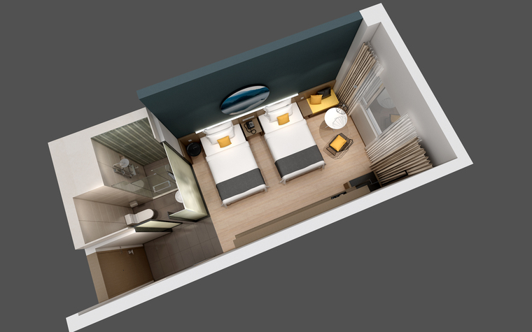 轻居双床房鸟瞰0221