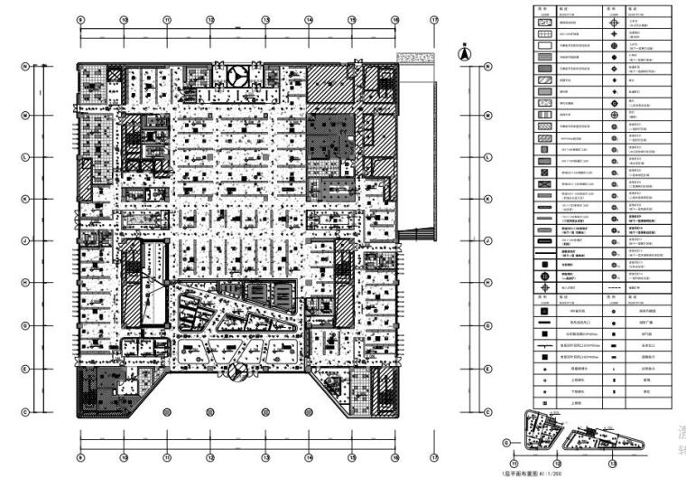 2000平米办公室施工图资料下载-[北京]今日头条中航广场办公室施工图+方案