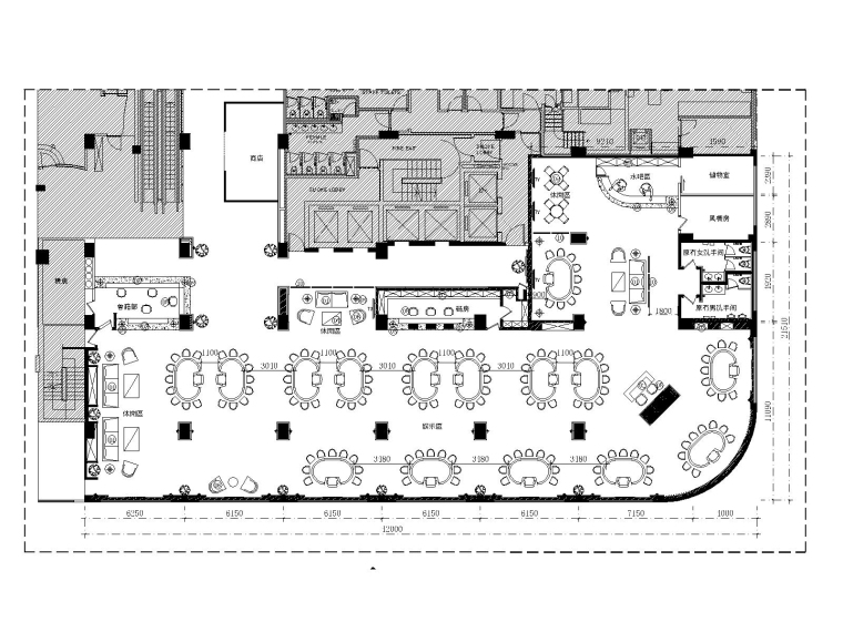 垃圾焚烧场施工图纸资料下载-澳门金龙酒店娱乐场&日本餐厅施工图+方案图