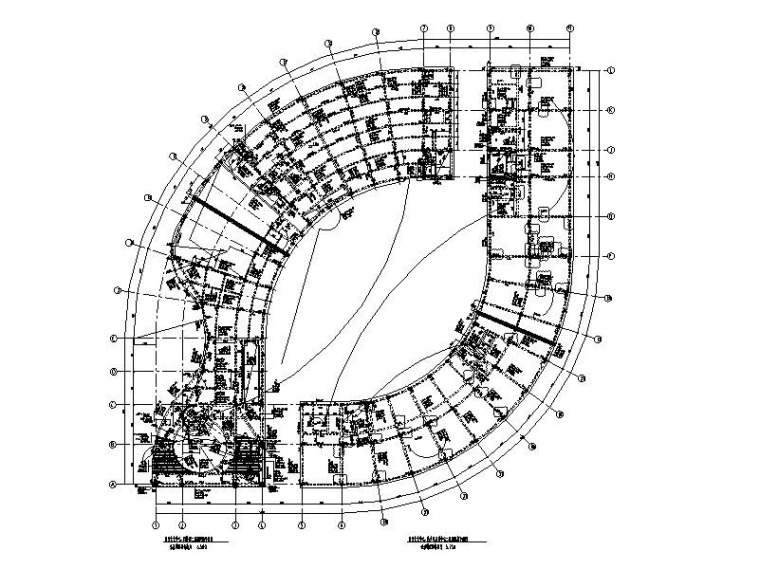 科技博物馆施工图资料下载-框架结构科技馆结构施工图(球体钢屋架影厅)