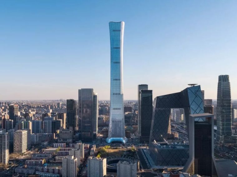 高楼su模型资料下载-528米北京第一高楼丨中信大厦落成