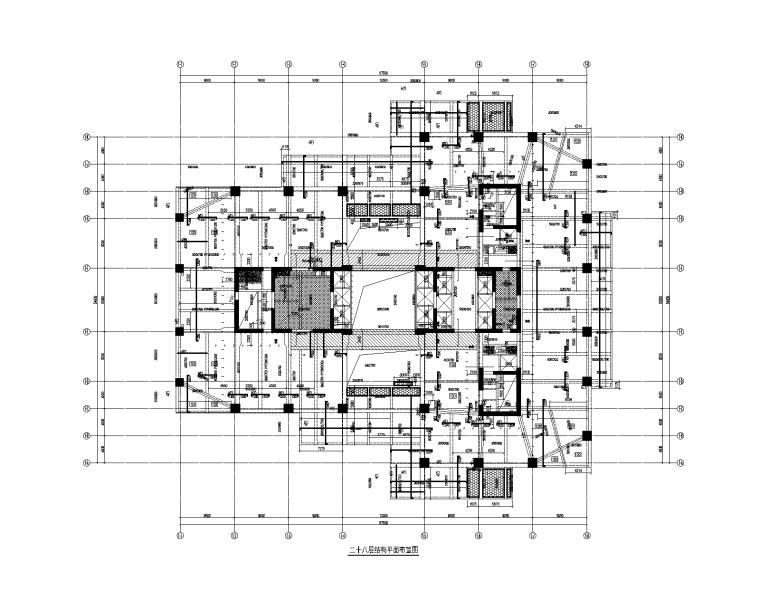 三层办公住宅结构图资料下载-246m超限超高层框架核心筒办公楼建筑结构图
