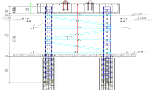 南京住宅项目塔吊安装拆除安全专项施工方案-29基础示意图