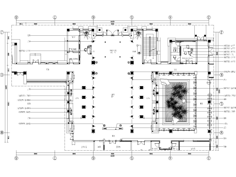 汉文化图案CAD资料下载-长沙首个汉文化主题会所·售楼处竣工图