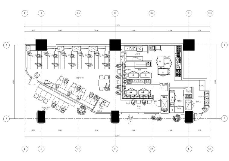 照片素材效果图资料下载-上海舞伎日式居酒屋效果图+SU模型+施工图