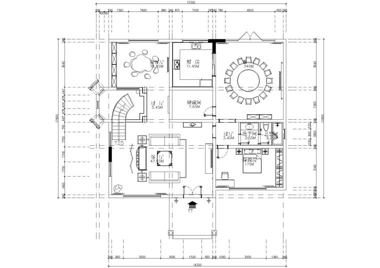 教育机构施工效果资料下载-[河南]雅居别墅施工图+效果图