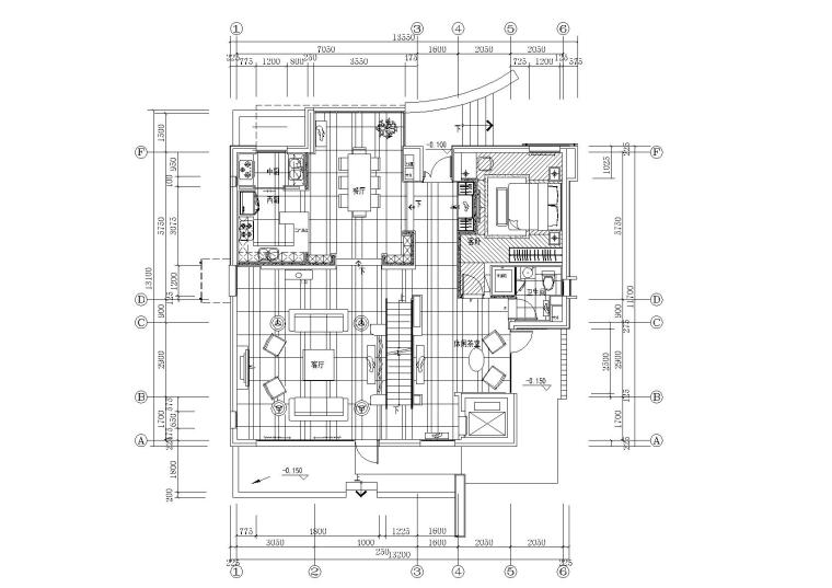 cad施工图户型别墅资料下载-[北京]-天竺澳景园别墅C户型全套施工图