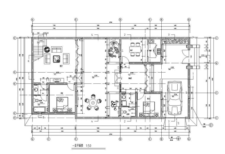 北方住宅楼cad资料下载-北方四合院建筑住宅楼户型设计图