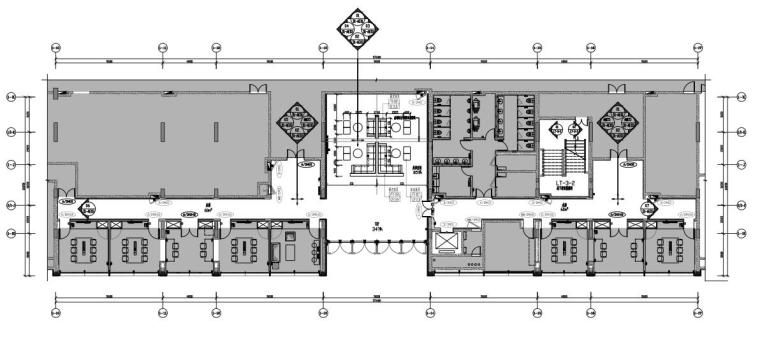 知名地产小径湾大学内装施工图+物料表-知名地产小径湾大学3#楼_地下一层A区平面布置图