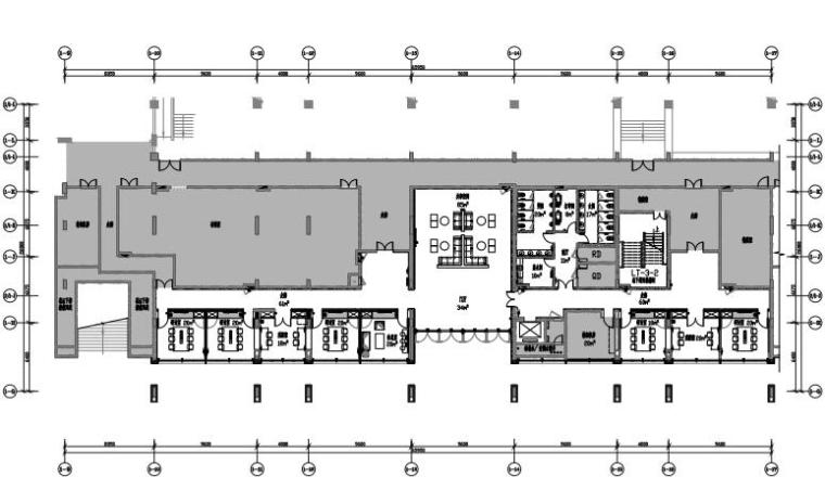知名地产小径湾大学内装施工图+物料表-知名地产小径湾大学3#楼地下一层平面布置图