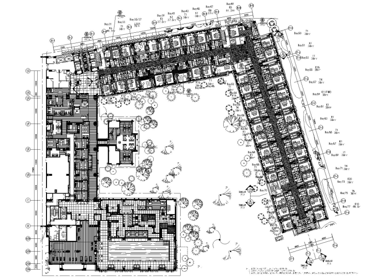 香格里拉规划资料下载-LTW-拉萨香格里拉酒店客房区CAD施工图