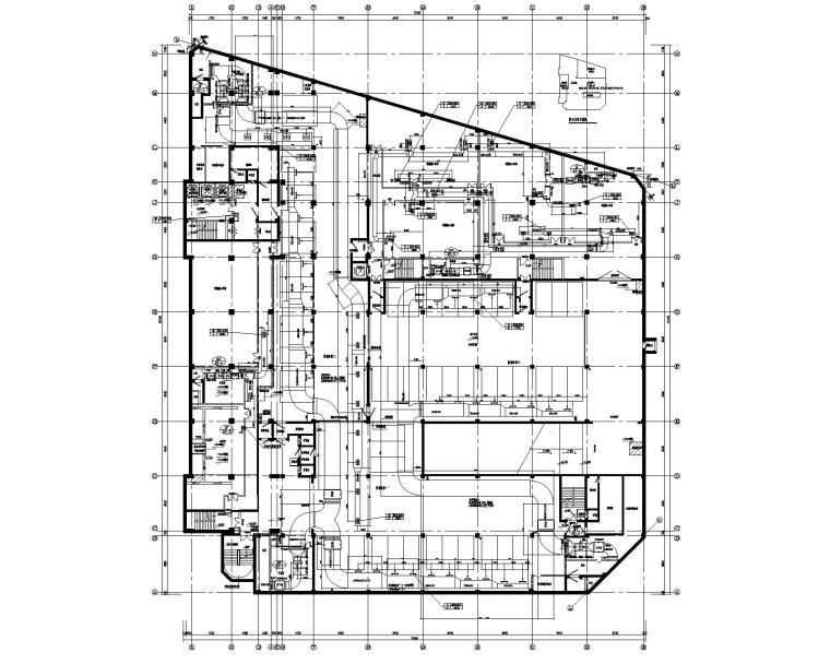 施工图溴化锂机组资料下载-九层商业办公综合楼空调通风及防排烟施工图