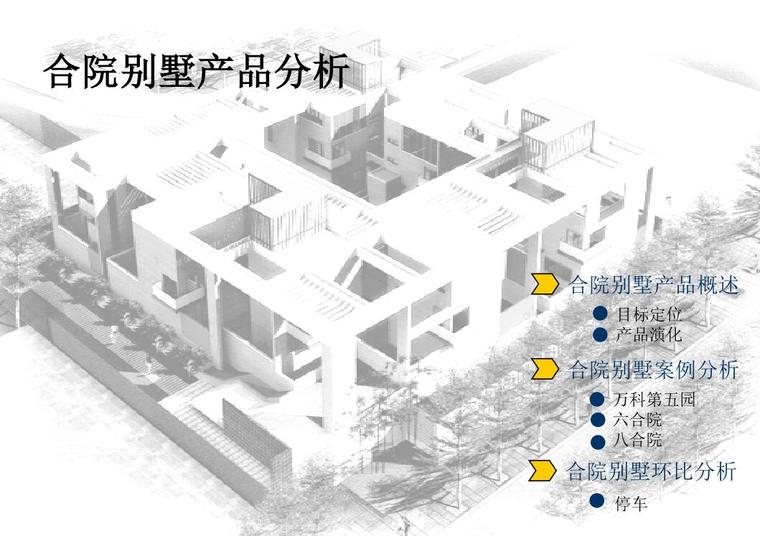 合院式别墅户型文本资料下载-合院别墅产品分析文本(PDF+31页) 