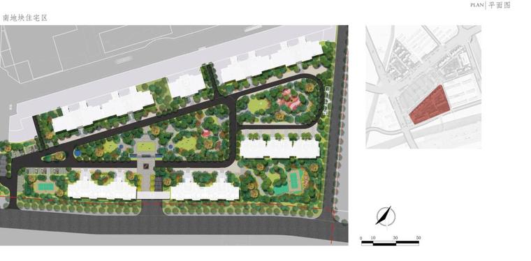 [广东]吾悦首府新中式风格景观概念方案-商业住宅平面图