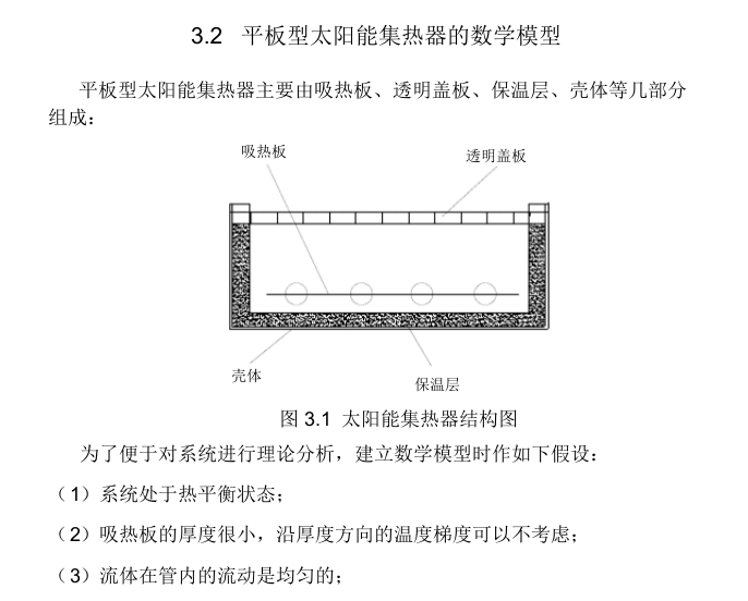 太阳能空气源热泵热水系统-太阳能集热器结构图