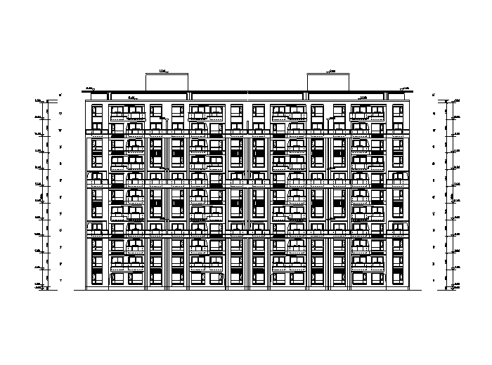 [江苏]泰禾姑苏院子建筑设计施工图（CAD）-高层区36#立面图