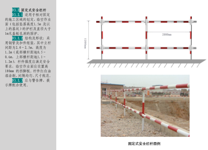 [江西]水电工程局安全文明施工标准化图集-固定式安全栏杆