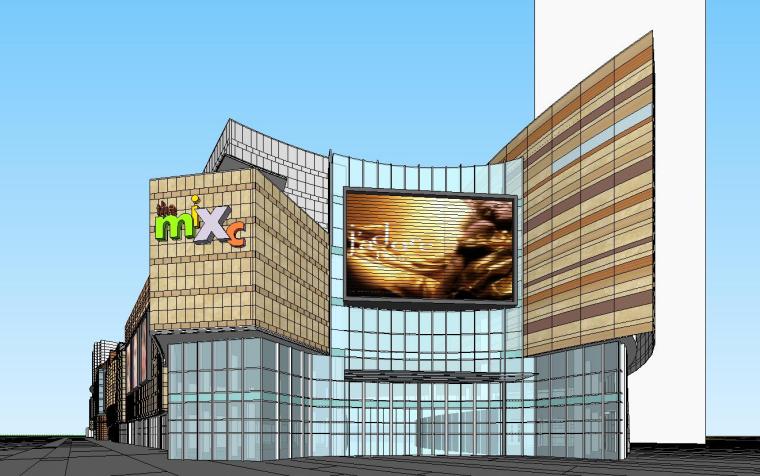 商场购物中心建筑资料下载-[江西]万象城万象中心商业综合体建筑模型